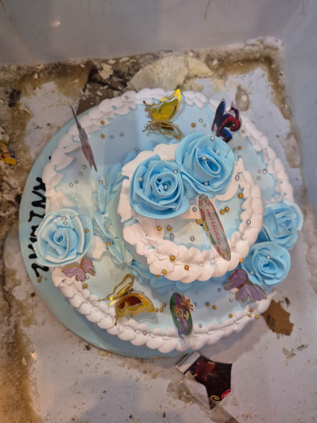 Princess Peach Rose Floral Cake